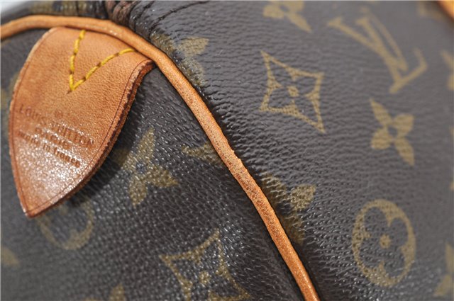 Authentic Louis Vuitton Monogram Speedy 35 Hand Boston Bag M41524 LV 8258D