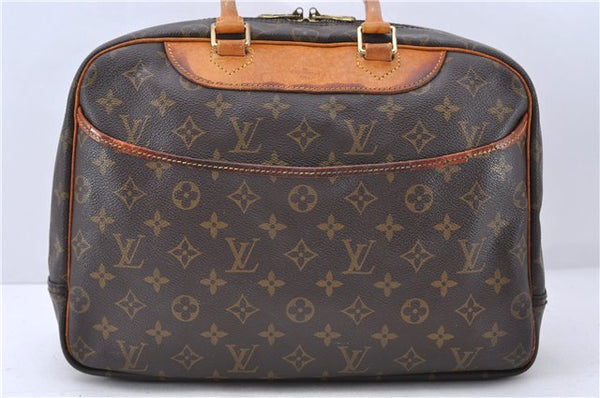 Authentic LOUIS VUITTON Monogram Deauville Hand Bag Purse M47270 LV 8259C