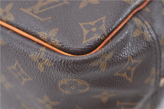 Authentic LOUIS VUITTON Monogram Deauville Hand Bag Purse M47270 LV 8259C