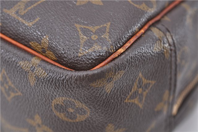 Authentic LOUIS VUITTON Monogram Deauville Hand Bag Purse M47270 LV 8259C