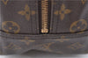 Authentic LOUIS VUITTON Monogram Deauville Hand Bag Purse M47270 LV 8259C