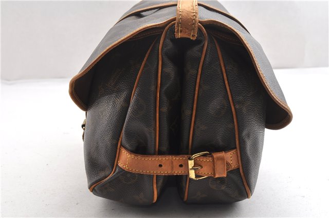 Authentic Louis Vuitton Monogram Saumur 30 Shoulder Cross Bag M42256 LV 8261F