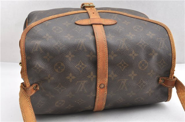 Authentic Louis Vuitton Monogram Saumur 30 Shoulder Cross Bag M42256 LV 8261F