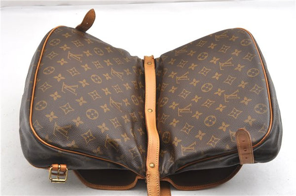 Authentic Louis Vuitton Monogram Saumur 30 Shoulder Cross Bag M42256 LV 8261F
