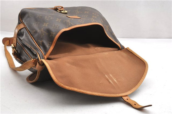 Authentic Louis Vuitton Monogram Saumur 30 Shoulder Cross Bag M42256 LV 8261F