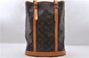 Authentic LOUIS VUITTON Monogram Bucket GM Shoulder Bag M42236 LV Junk 8262C