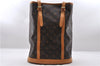 Authentic LOUIS VUITTON Monogram Bucket GM Shoulder Bag M42236 LV Junk 8262C