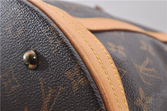 Authentic LOUIS VUITTON Monogram Bucket GM Shoulder Bag M42236 LV Junk 8262C