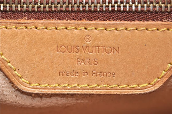 Authentic LOUIS VUITTON Monogram Bucket GM Shoulder Bag M42236 LV Junk 8262C