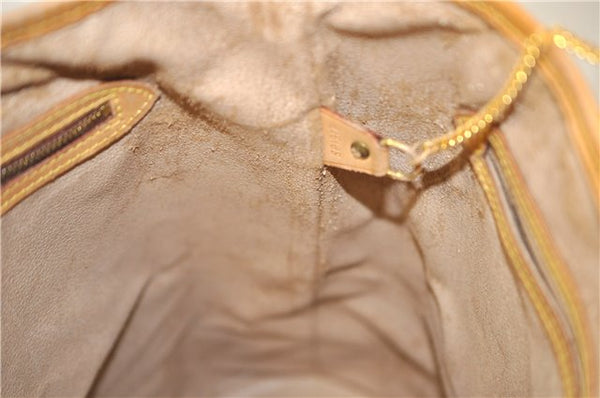 Authentic LOUIS VUITTON Monogram Bucket GM Shoulder Bag M42236 LV Junk 8262C