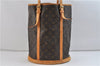 Authentic LOUIS VUITTON Monogram Bucket GM Shoulder Bag M42236 LV Junk 8263C