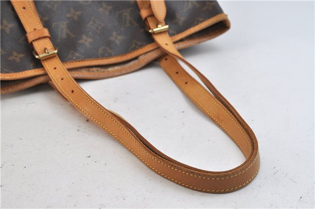 Authentic LOUIS VUITTON Monogram Bucket GM Shoulder Bag M42236 LV Junk 8263C