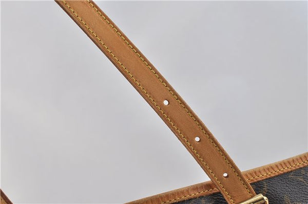 Authentic LOUIS VUITTON Monogram Bucket GM Shoulder Bag M42236 LV Junk 8263C