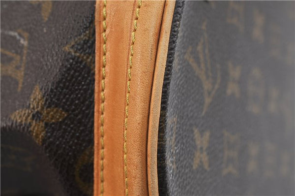 Authentic LOUIS VUITTON Monogram Bucket GM Shoulder Bag M42236 LV Junk 8263C