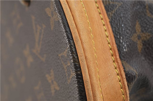 Authentic LOUIS VUITTON Monogram Bucket GM Shoulder Bag M42236 LV Junk 8263C