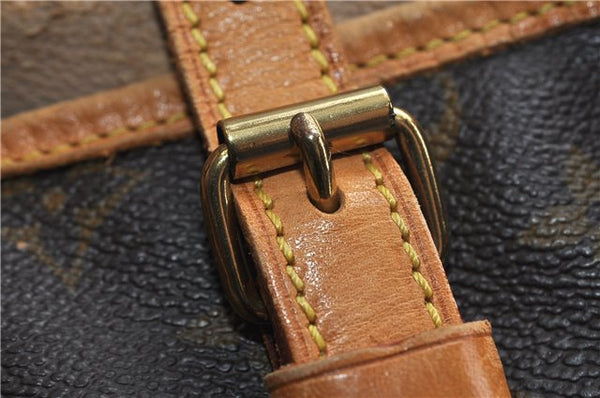 Authentic LOUIS VUITTON Monogram Bucket GM Shoulder Bag M42236 LV Junk 8263C