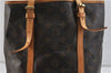 Authentic LOUIS VUITTON Monogram Bucket GM Shoulder Bag M42236 LV Junk 8263C