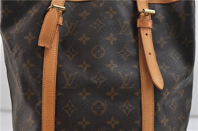 Authentic LOUIS VUITTON Monogram Bucket GM Shoulder Bag M42236 LV Junk 8263C