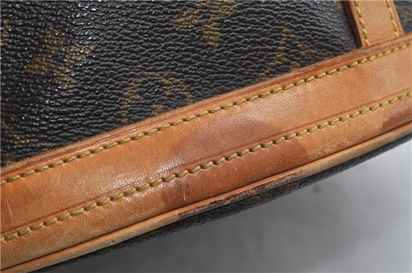 Authentic LOUIS VUITTON Monogram Bucket GM Shoulder Bag M42236 LV Junk 8263C