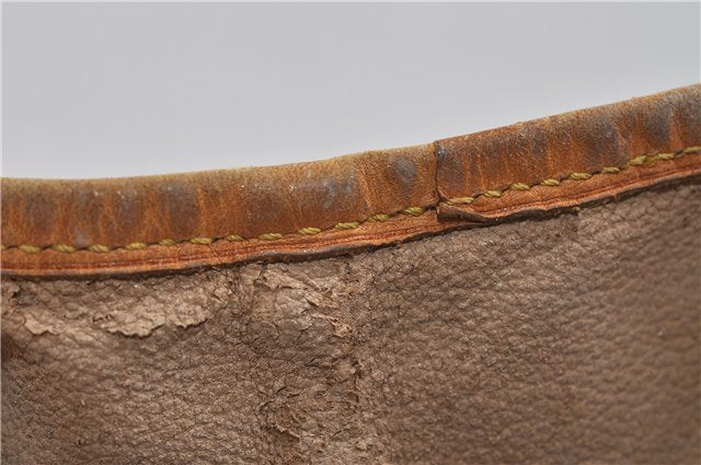 Authentic LOUIS VUITTON Monogram Bucket GM Shoulder Bag M42236 LV Junk 8263C