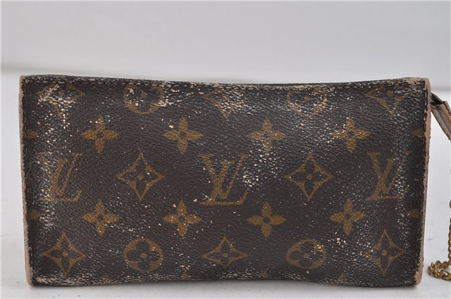Authentic LOUIS VUITTON Monogram Bucket GM Shoulder Bag M42236 LV Junk 8263C