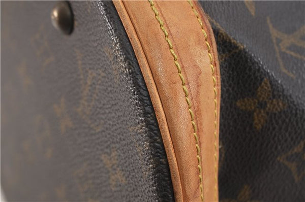 Authentic LOUIS VUITTON Monogram Bucket GM Shoulder Bag M42236 LV Junk 8264C