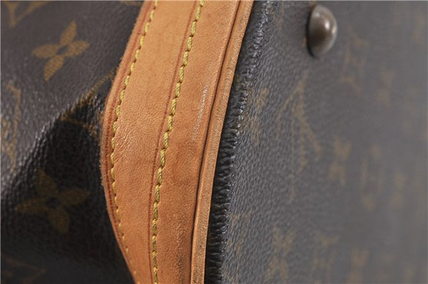 Authentic LOUIS VUITTON Monogram Bucket GM Shoulder Bag M42236 LV Junk 8264C