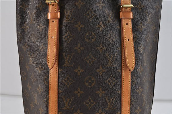 Authentic LOUIS VUITTON Monogram Bucket GM Shoulder Bag M42236 LV Junk 8264C