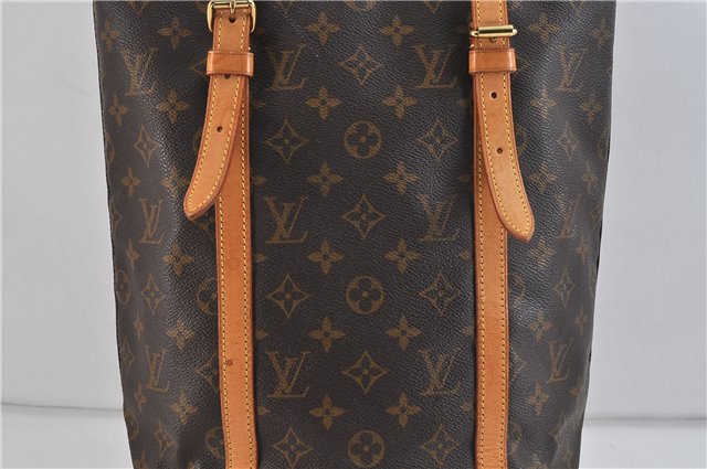 Authentic LOUIS VUITTON Monogram Bucket GM Shoulder Bag M42236 LV Junk 8264C