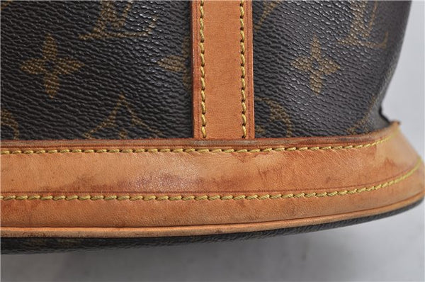 Authentic LOUIS VUITTON Monogram Bucket GM Shoulder Bag M42236 LV Junk 8264C