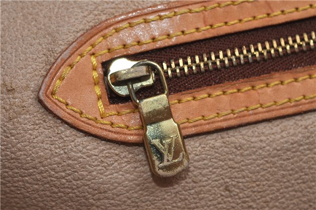 Authentic LOUIS VUITTON Monogram Bucket GM Shoulder Bag M42236 LV Junk 8264C