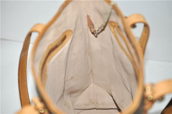 Authentic LOUIS VUITTON Monogram Bucket GM Shoulder Bag M42236 LV Junk 8264C