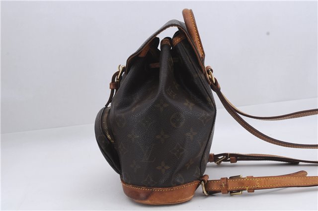 Authentic Louis Vuitton Monogram Montsouris PM Backpack M51137 LV 8264D