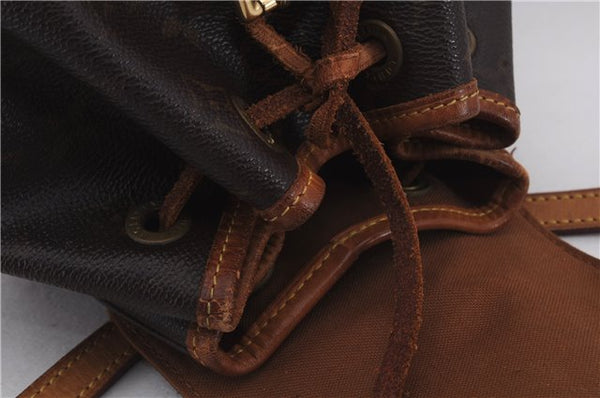 Authentic Louis Vuitton Monogram Montsouris PM Backpack M51137 LV 8264D