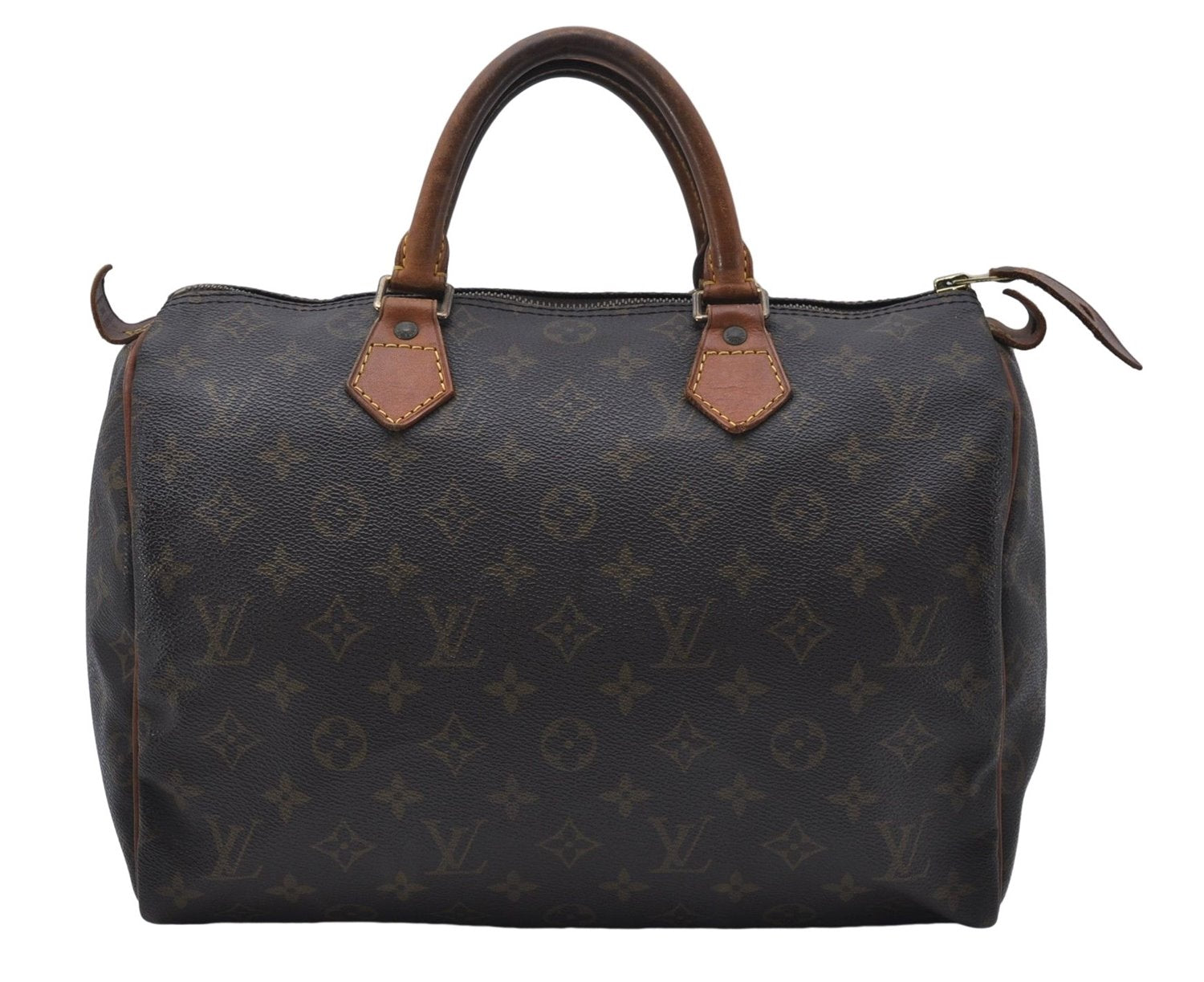 Authentic Louis Vuitton Monogram Speedy 30 Hand Boston Bag M41526 LV 8265D