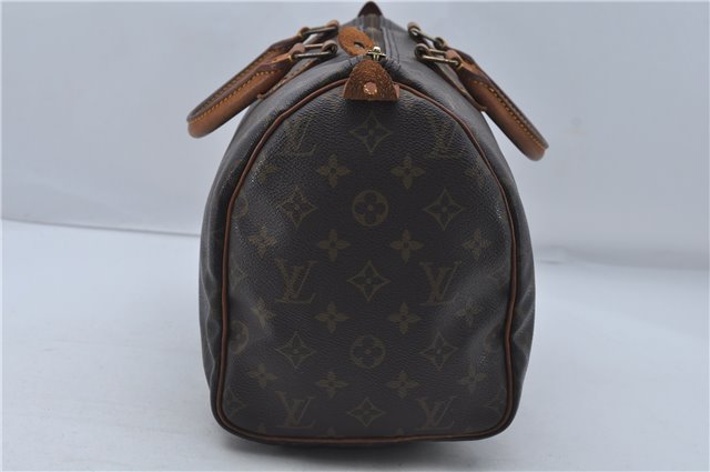 Authentic Louis Vuitton Monogram Speedy 30 Hand Boston Bag M41526 LV 8265D