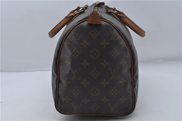 Authentic Louis Vuitton Monogram Speedy 30 Hand Boston Bag M41526 LV 8265D