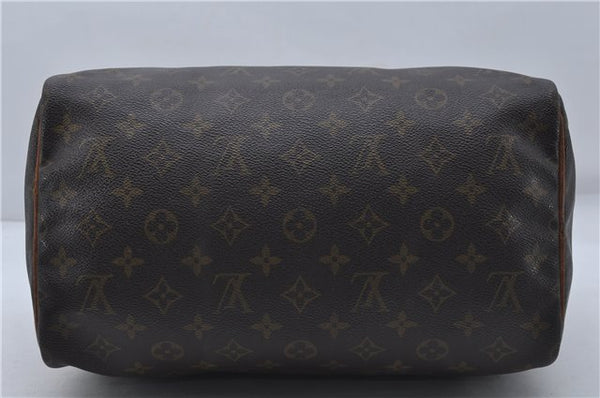 Authentic Louis Vuitton Monogram Speedy 30 Hand Boston Bag M41526 LV 8265D