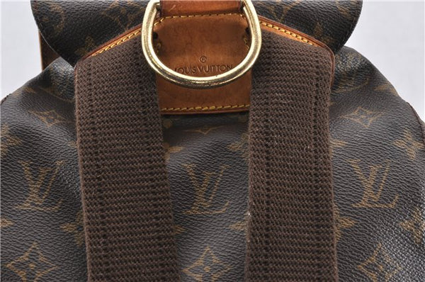 Authentic Louis Vuitton Monogram Montsouris GM Backpack M51135 LV 8265F