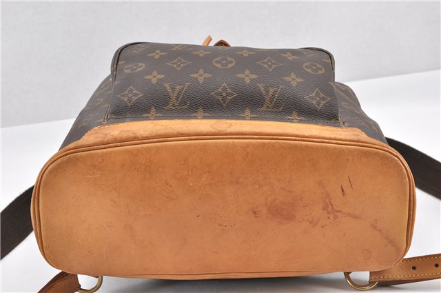 Authentic Louis Vuitton Monogram Montsouris GM Backpack M51135 LV 8265F