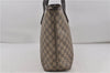 Authentic GUCCI Vintage Shoulder Tote Bag GG PVC Leather 211137 Brown 8266D