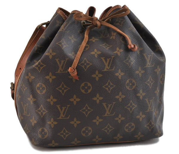 Authentic LOUIS VUITTON Monogram Petit Noe Shoulder Bag M42226 LV 8268C