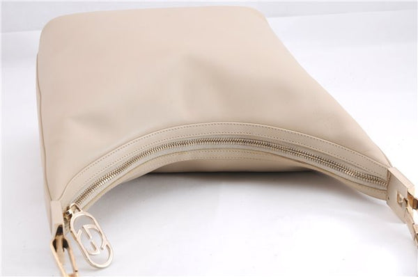 Authentic GUCCI Vintage Shoulder Hand Bag Purse Leather 0013814 Ivory 8269E