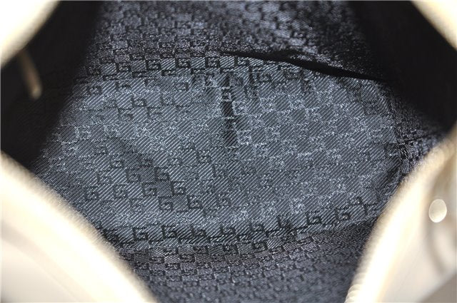 Authentic GUCCI Vintage Shoulder Hand Bag Purse Leather 0013814 Ivory 8269E