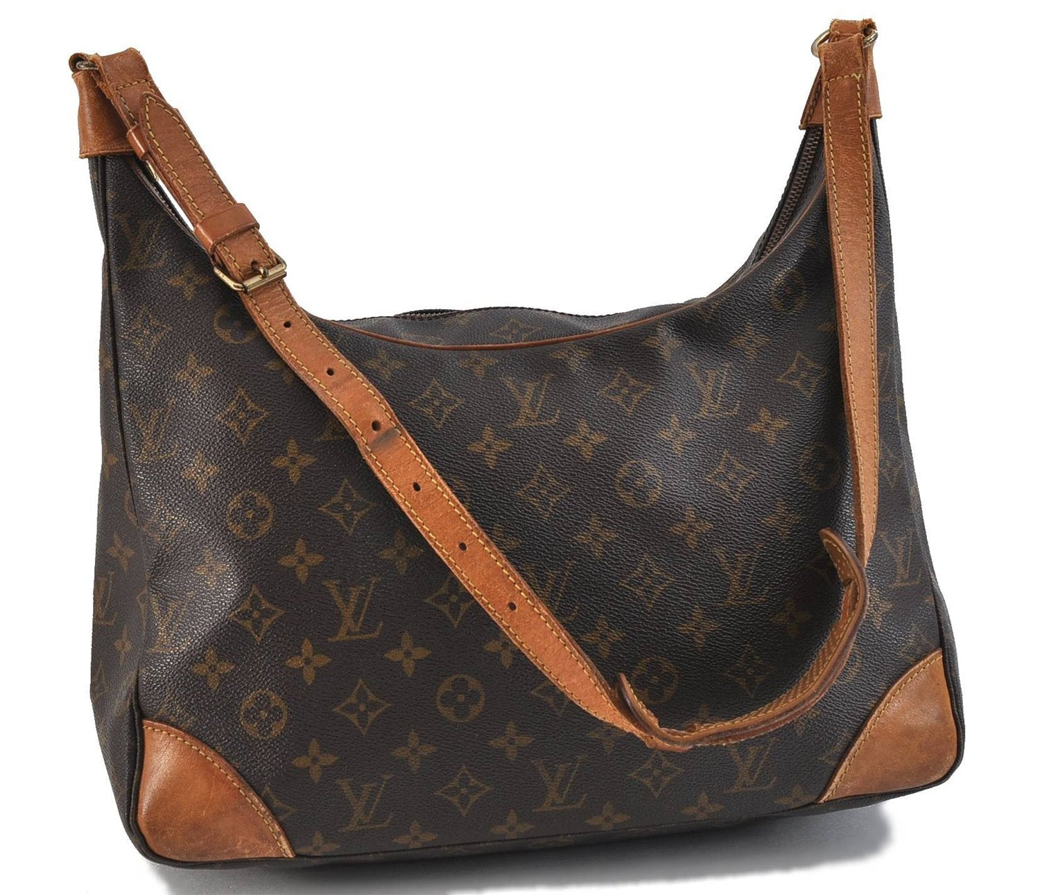 Auth LOUIS VUITTON Monogram Boulogne 35 Shoulder Cross Body Bag M51260 LV 8270C
