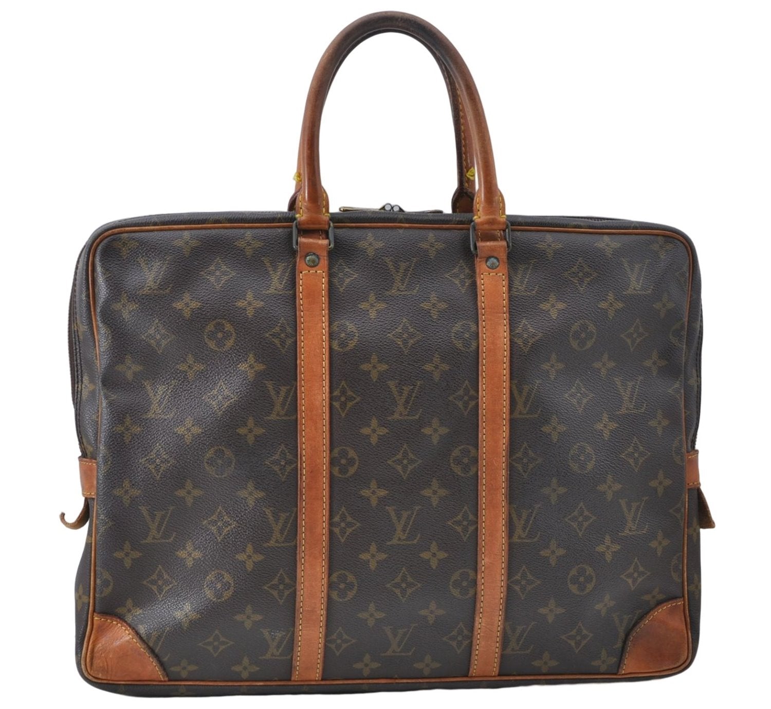 Auth Louis Vuitton Monogram Porte Documents Voyage Briefcase M53361 LV 8272D