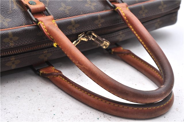 Auth Louis Vuitton Monogram Porte Documents Voyage Briefcase M53361 LV 8272D