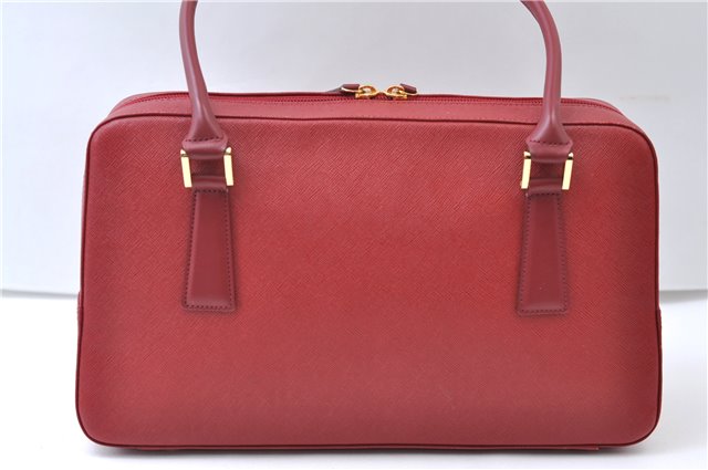 Authentic BURBERRY Vintage Leather Shoulder Hand Bag Purse Red 8272E