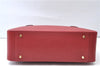 Authentic BURBERRY Vintage Leather Shoulder Hand Bag Purse Red 8272E