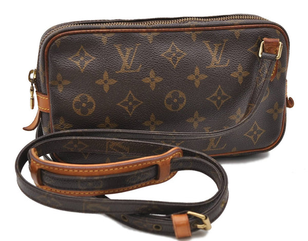 Auth LOUIS VUITTON Monogram Marly Bandouliere Shoulder Cross Bag M51828 LV 8273C